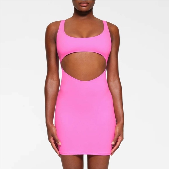 SKIMS Other - Skims Signature Swim Cut Out Tank Dress Women's NWT 3662
